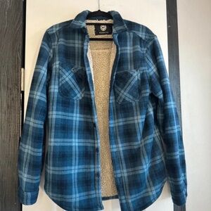 Weatherproof Blue Plaid Utility Jacket